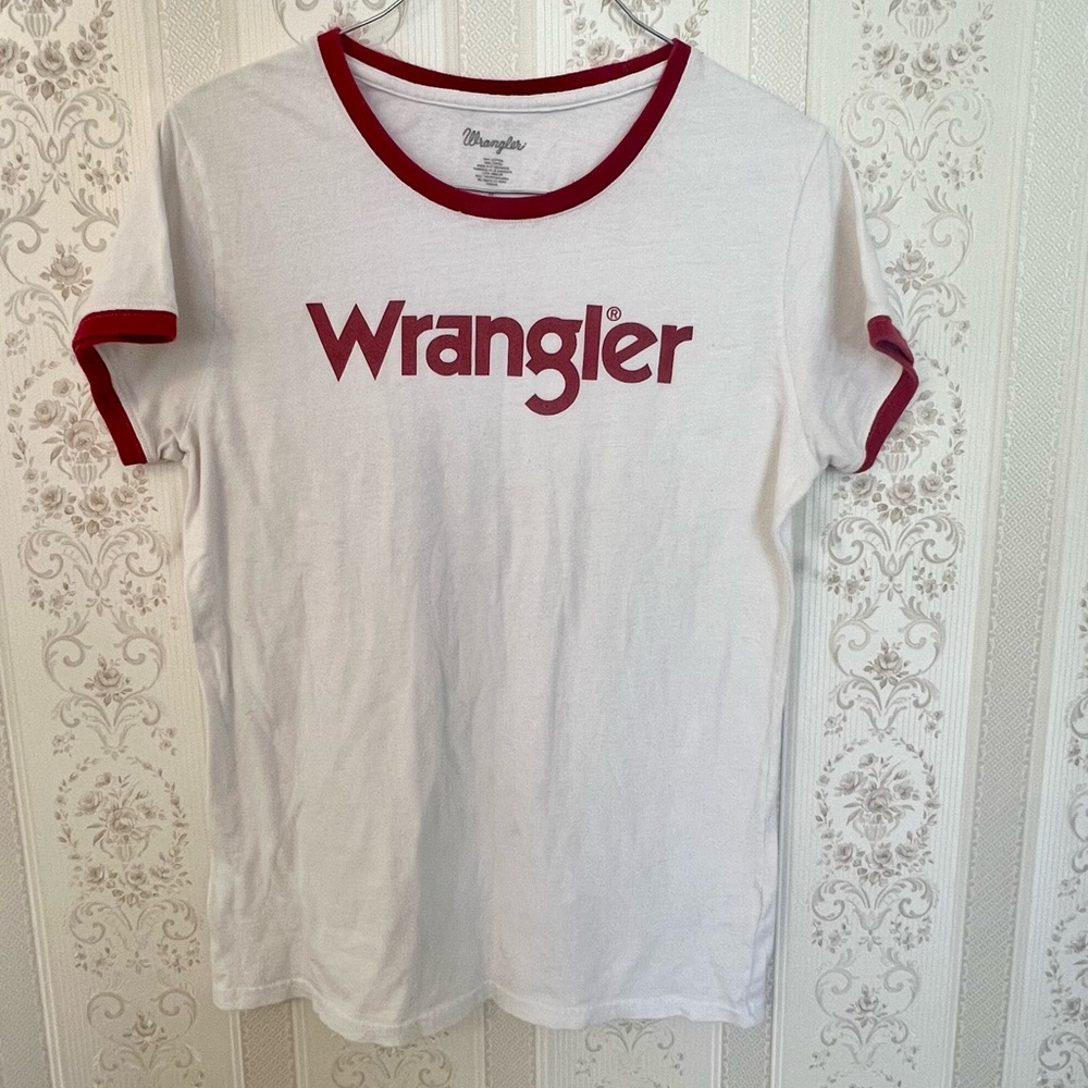 Women’s Wrangler Logo Ringer TShirt